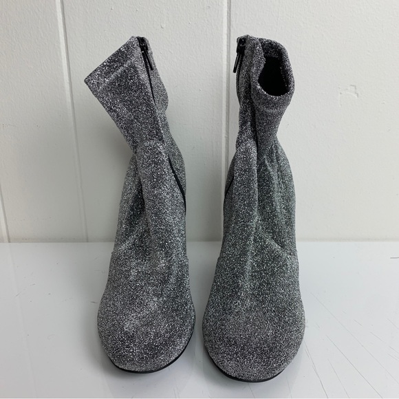 Steve Madden Garrick Booties Gray Sparkles Women’s 7.5 - Picture 2 of 7